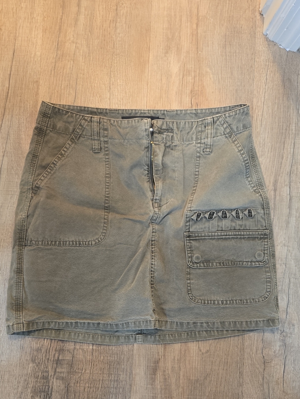 Hudson Jeans Olive Green Mini Skirt